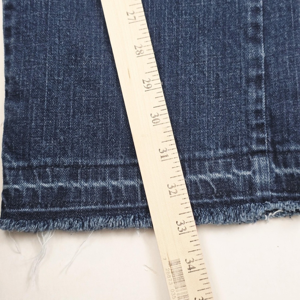 Lee Jeans Womens 8 Blue Dark Wash High Rise Straight Stretch Denim Casual Style - Picture 7 of 7